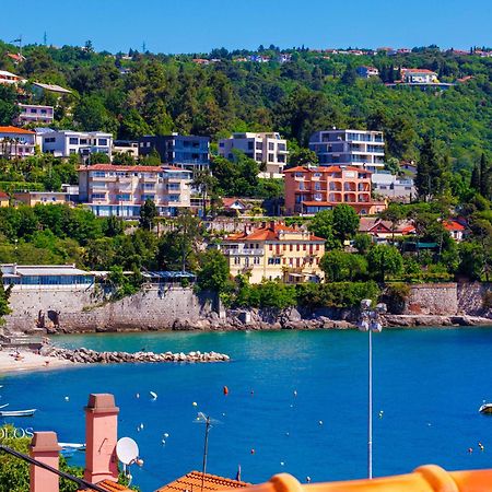 Villa Volos Apartment Karmen With Roof Terrace, Sea View, Free Private Parking Opatija Exterior photo